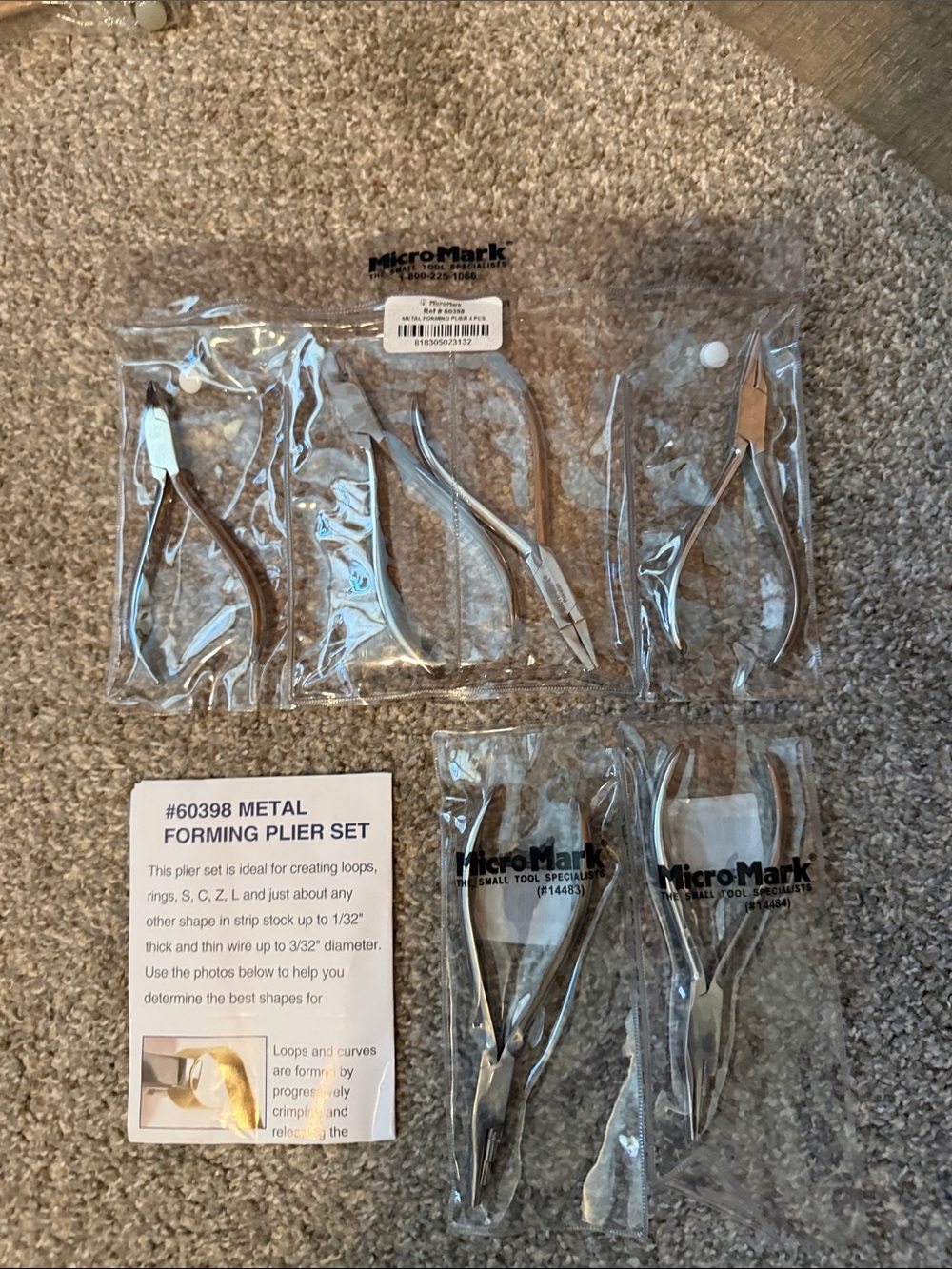 Metal Forming Plier Set - Chrome Finish